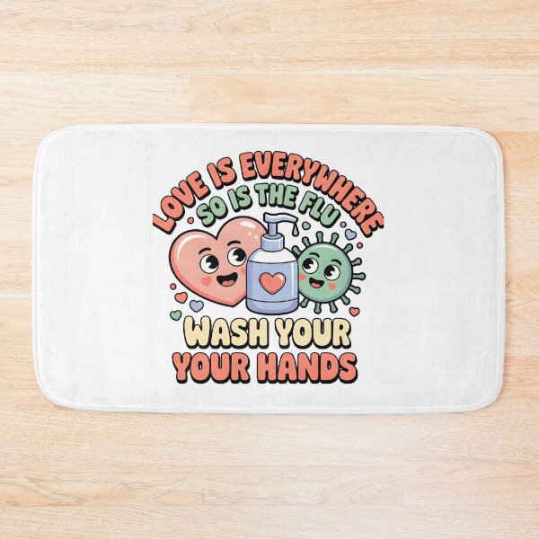 Item preview, Love Is Everywhere So Is The Flu – Funny Nursing Valentine designed and sold by Viktorio Art Shop.