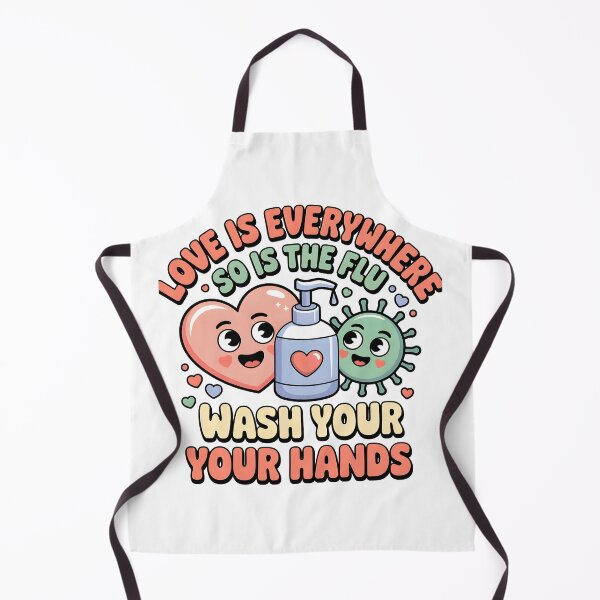 Item preview, Love Is Everywhere So Is The Flu – Funny Nursing Valentine designed and sold by Viktorio Art Shop.