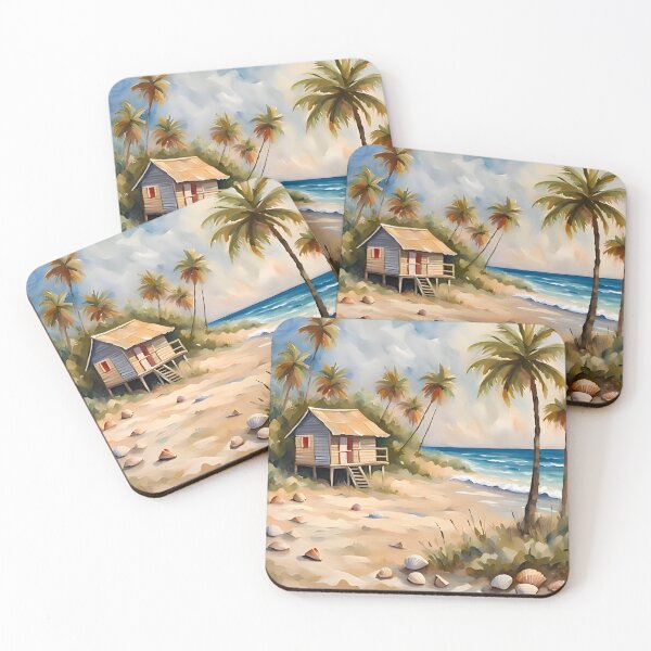 Item preview, Serene Beach Scene designed and sold by Ariel's Art Corner.