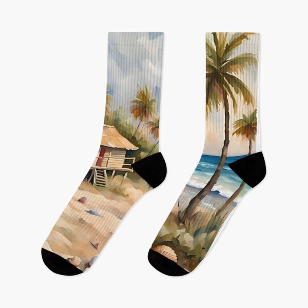 Item preview, Serene Beach Scene designed and sold by Ariel's Art Corner.