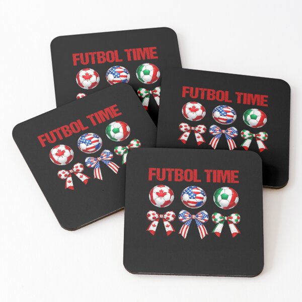 Item preview, Canada USA Mexico Futbol Time Soccer Balls and Bows designed and sold by MuniraWearify.