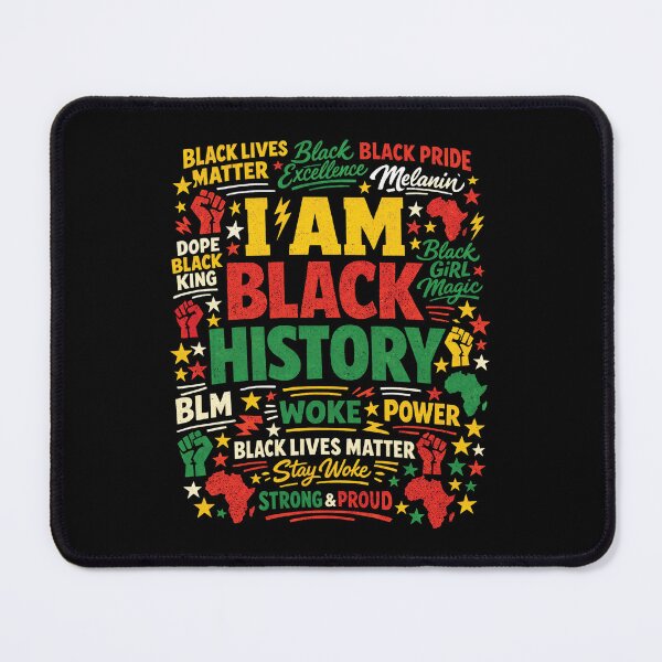 Item preview, I Am Black History – Black Pride Typography designed and sold by D4nnyBoiArt.
