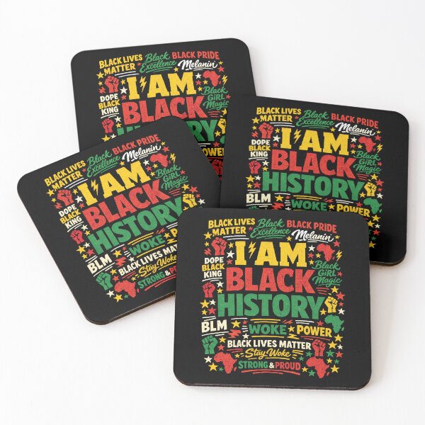 Item preview, I Am Black History – Black Pride Typography designed and sold by D4nnyBoiArt.