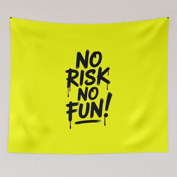 Item preview, No Risk No Fun - Drip Lettering Quote designed and sold by Enea Kelo.