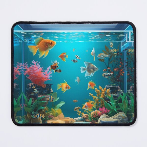 Item preview, Frutiger Aero Fish Aquarium - Retro Digital Art designed and sold by lydsshop.