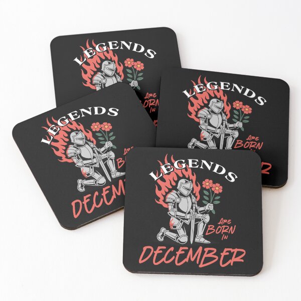 Item preview, Legends Are Born in December – Knight Birthday Graphic designed and sold by TipTop GFX.