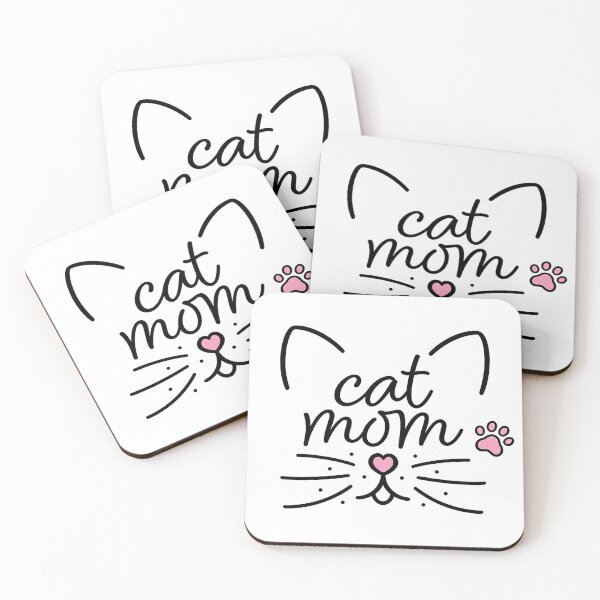 Item preview, Cute Cat Mom Face with Paw Print – Kawaii Kitty Lover Design designed and sold by truongloc246.