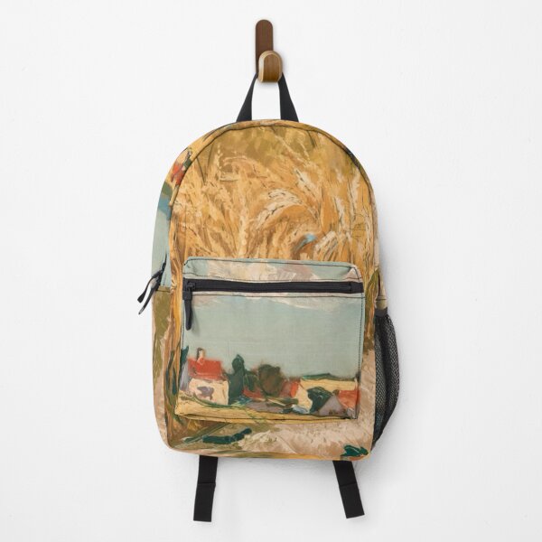 Item preview, Country Path Through Wheat Fields | European Village Landscape. Art Painting By Carraann designed and sold by CARRAANN.