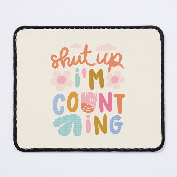 Item preview, Shut up I'm counting - Cute Knitting Quote Art designed and sold by OHBOY! Handmade.