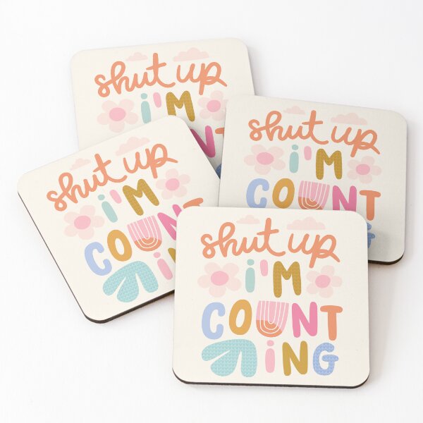 Item preview, Shut up I'm counting - Cute Knitting Quote Art designed and sold by OHBOY! Handmade.
