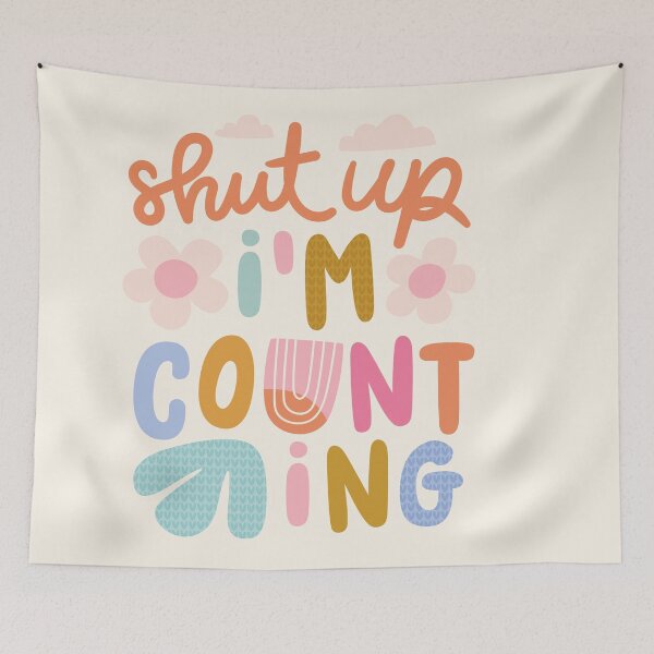 Item preview, Shut up I'm counting - Cute Knitting Quote Art designed and sold by OHBOY! Handmade.