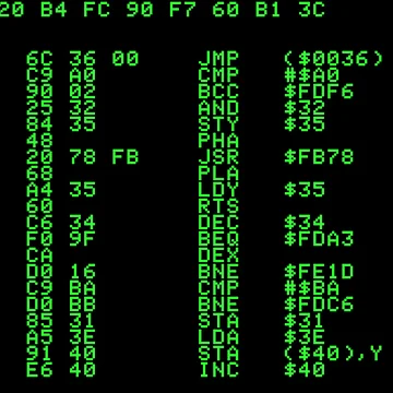 Artwork thumbnail, 6502 processor machine code assembly language by Jagaroth