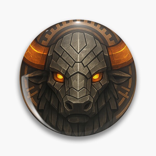 Item preview, Metal Bison — Steelbound Titan designed and sold by DreamMachine69.