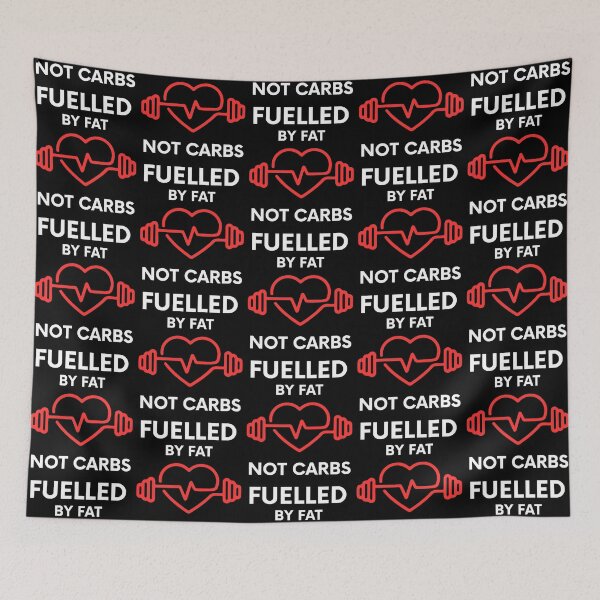 Item preview, Fuelled by Fat Not Carbs – Funny Keto Diet Shirt designed and sold by MOKRONOS.