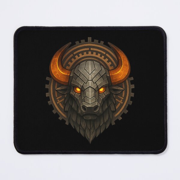 Item preview, Metal Bison — Steelbound Titan designed and sold by DreamMachine69.