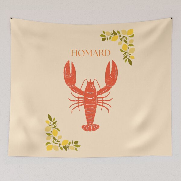 Item preview, LOBSTER FRENCH designed and sold by PinkPetalPrint.