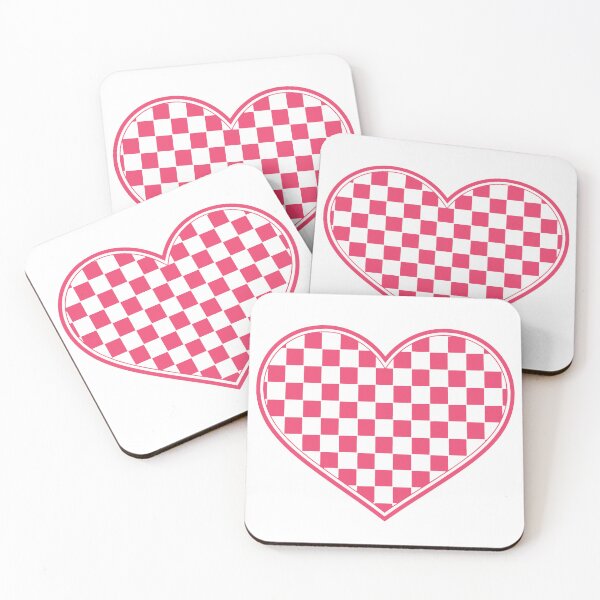 Item preview, Cute Pink Checkered Heart - Retro Valentine Heart designed and sold by D4nnyBoiArt.