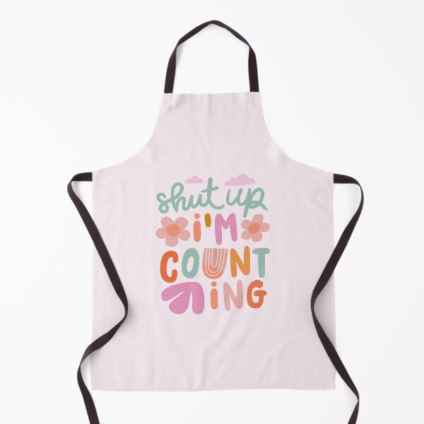 Item preview, Shut up I'm counting - Cute Knitting Quote Art - light pink designed and sold by OHBOY! Handmade.