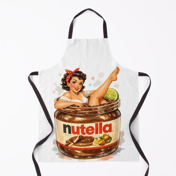 Item preview, World Nutella Day Pin-up Girl - Retro Chocolate Hazelnut Love designed and sold by SvitlanaSolo.