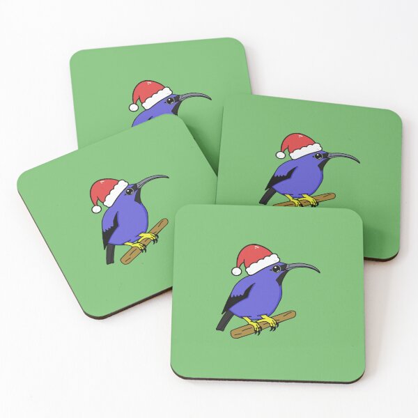 Item preview, Festive Purple Honeycreeper - A Derpybird Design designed and sold by YOjosie.