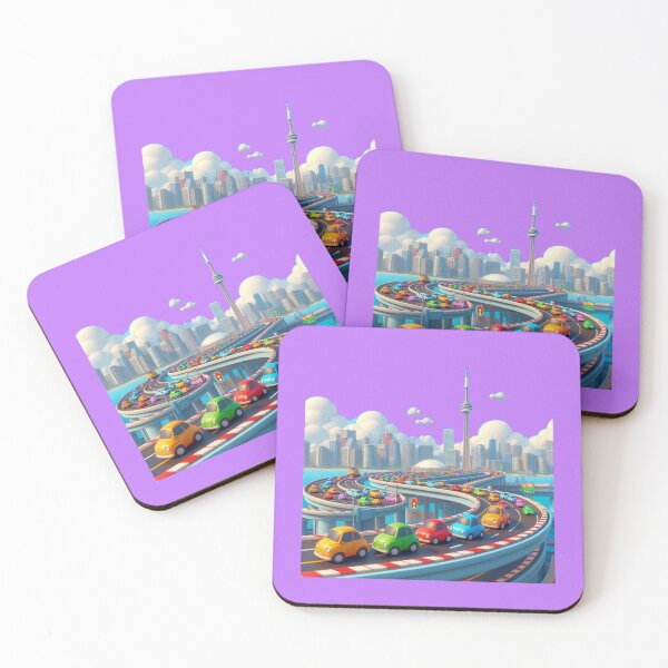 Item preview,  Toronto Skyline Label with CN Tower   designed and sold by PaintMeWorld.