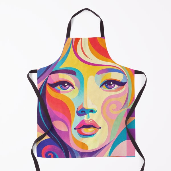 Item preview, Abstract Portrait of a Woman in a Pop Color Explosion designed and sold by JonelleTshirts.