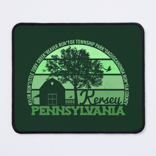 Item preview, Kersey Pennsylvania Sunset Retro Vintage Local Pride Logo designed and sold by CRHPOD20.