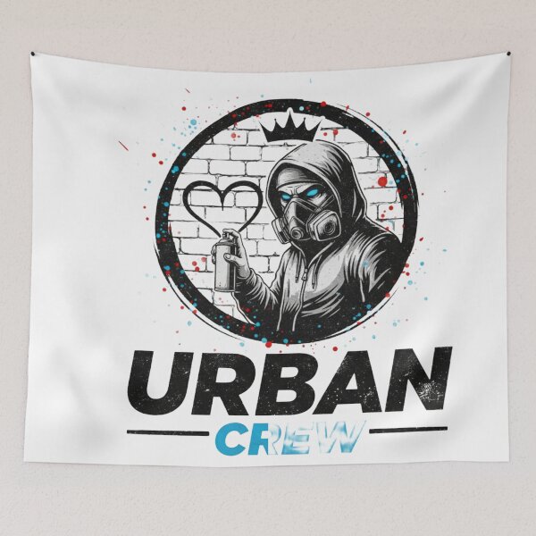 Item preview, Urban Crew Graffiti Hoodie designed and sold by Rebel-Youth.