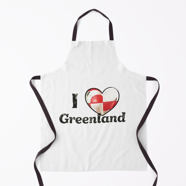 Item preview, I Love greenland flag designed and sold by AddlPoolart.