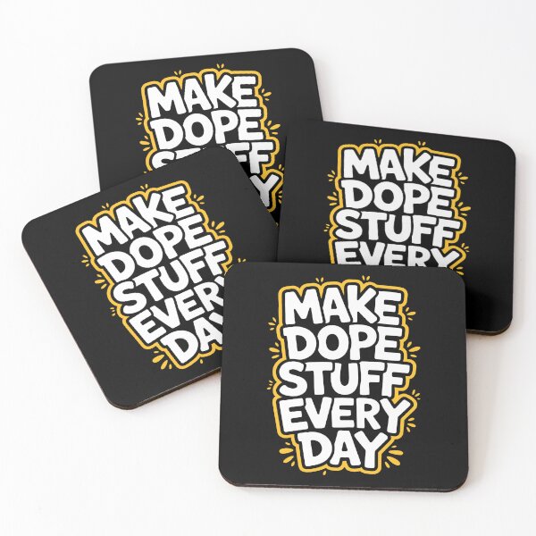 Item preview, Make Dope Stuff Every Day - Bold Sticker Typography designed and sold by Enea Kelo.