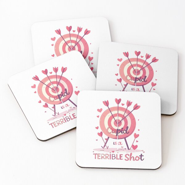 Item preview, Cupid Is a Terrible Shot — Funny Valentine Design designed and sold by MarWachaN.