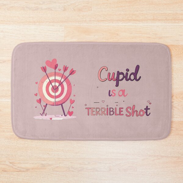 Item preview, Cupid Is a Terrible Shot — Funny Valentine Design designed and sold by MarWachaN.