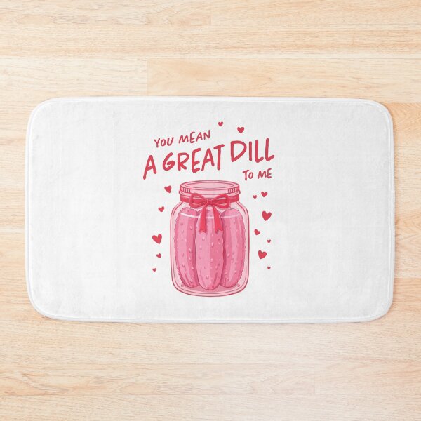 Item preview, You Mean a Great Dill to Me – Cute Pickle Love Pun Illustration designed and sold by BrainBubbleArt.