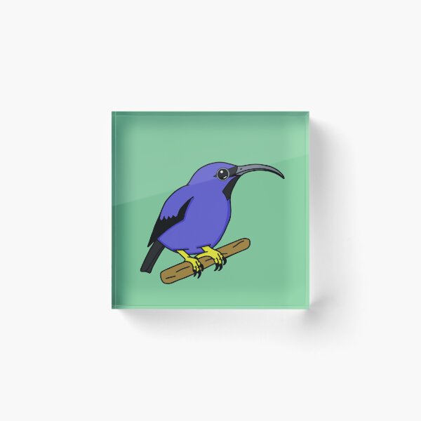 Item preview, Purple Honeycreeper - A Derpybird Design designed and sold by YOjosie.