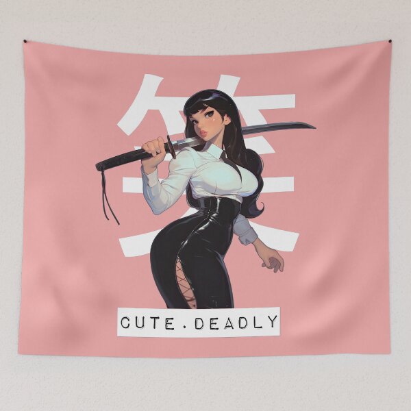Item preview, CUTE . DEADLY – Katana Girl Cute Violence designed and sold by obstinator.