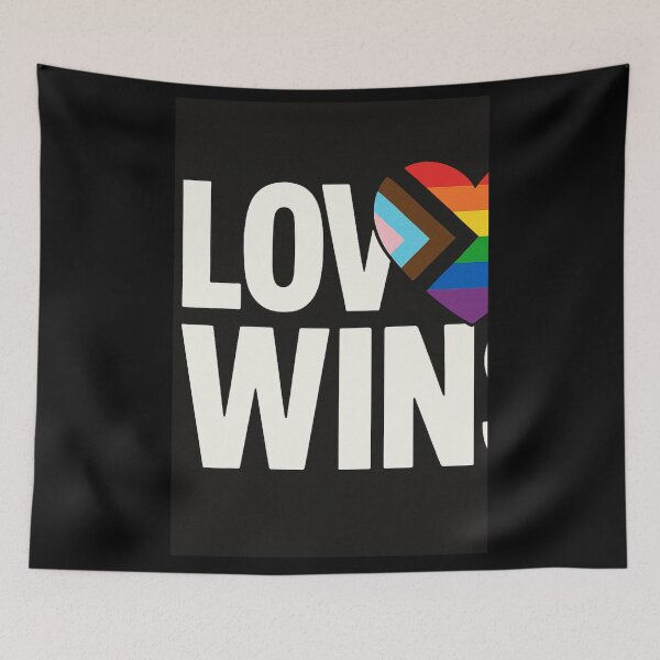 Item preview, Love Wins Pride Progress Flag LGBT Rainbow Inclusive Equality designed and sold by Lyvion design.
