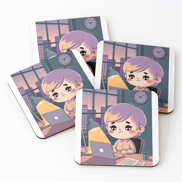 Item preview,  Kawaii Office Worker After Hours designed and sold by McVrax.