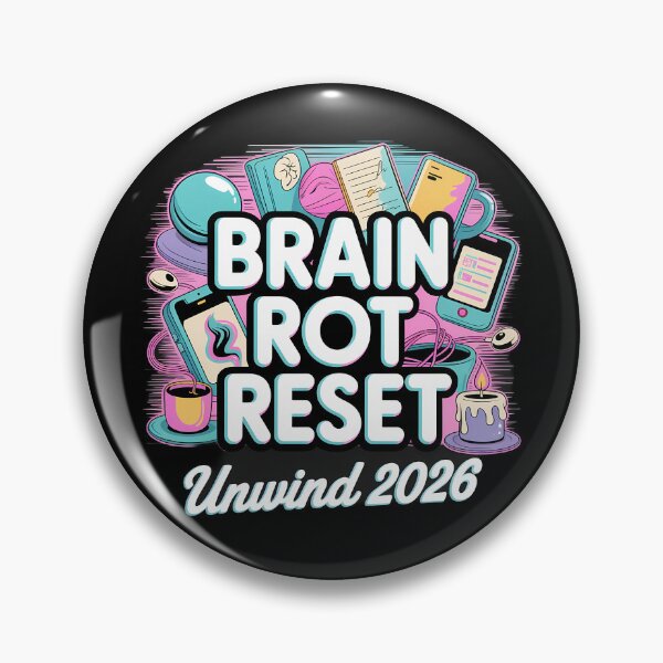Item preview, Brain Rot Reset Unwind 2026 Funny Mental Health Humor Gift designed and sold by NoirPixel.
