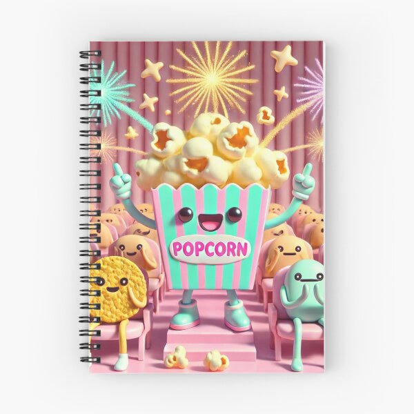Item preview, Popcorn Party Fireworks – Cute 3D Cartoon designed and sold by ComedyInkFactor.