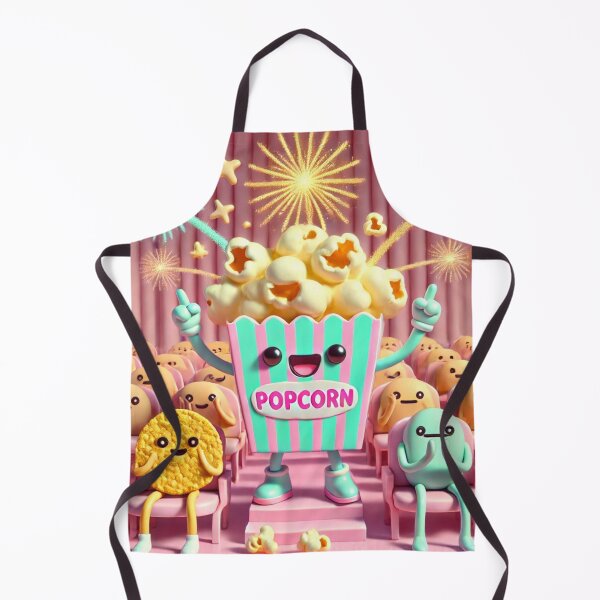 Item preview, Popcorn Party Fireworks – Cute 3D Cartoon designed and sold by ComedyInkFactor.