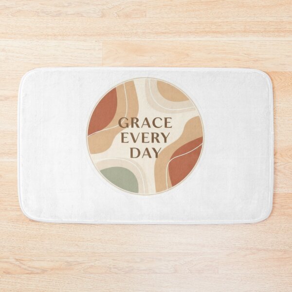 Item preview, Grace Every Day Minimalist Christian Quote Design designed and sold by Illustrated Faith.