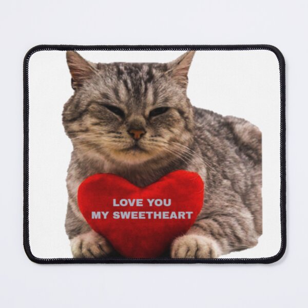 Item preview, Cute cat with heart for Valentine day designed and sold by NoxLand.