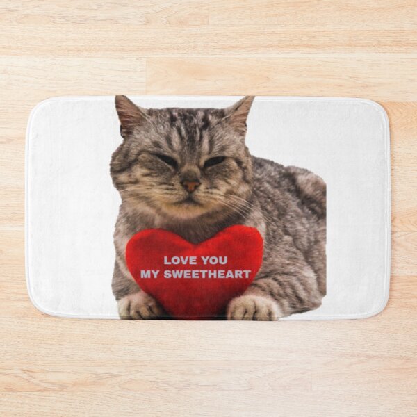 Item preview, Cute cat with heart for Valentine day designed and sold by NoxLand.
