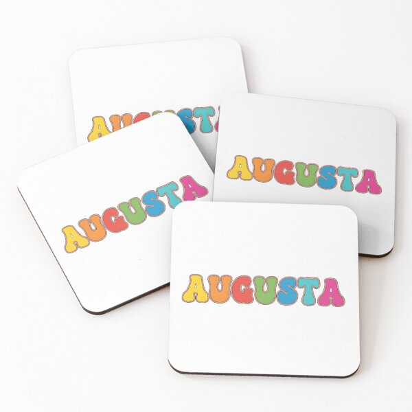 Item preview, ❤️ Augusta Personalized Name Wavy Retro Shirt, Coffee Mug, Sticker Gift designed and sold by HelixPedia.