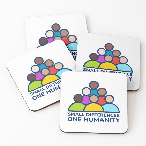 Item preview, Small Differences One Humanity - Positive Humanity People Icon Message designed and sold by Shape Snip Studio.