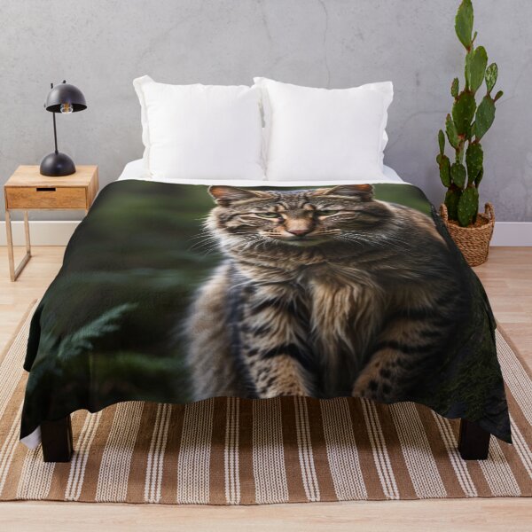 Item preview, Majestic Wildcat – Deep Forest – Dark Nature Wall Art designed and sold by Traumrausch.