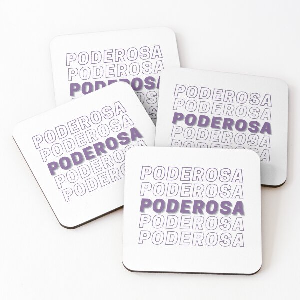 Item preview, PODEROSA Repeated Typography – Empowered Latina Statement Art designed and sold by Cafecito & Cultura.