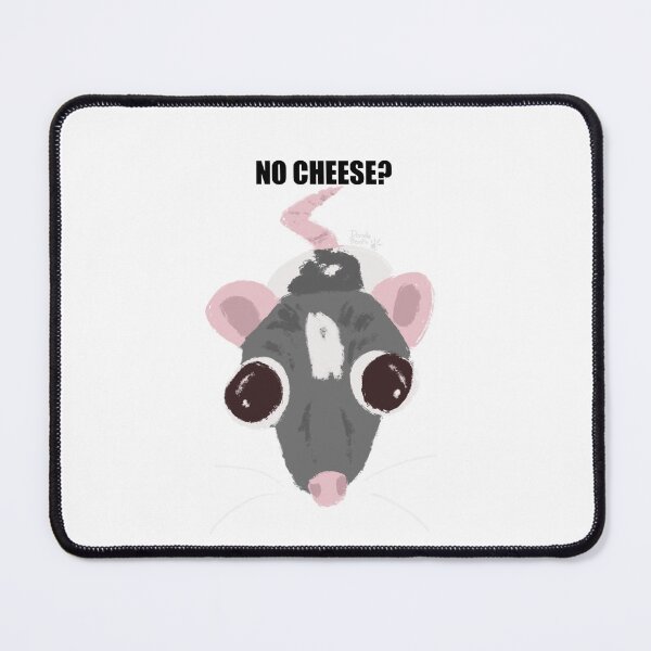 Item preview, "No Cheese?" Sad Rat Meme designed and sold by DoodleBeasts.