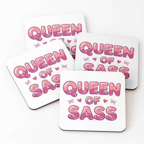 Item preview, Queen of Sass Pink Sticker designed and sold by Stripe Wall Studio.