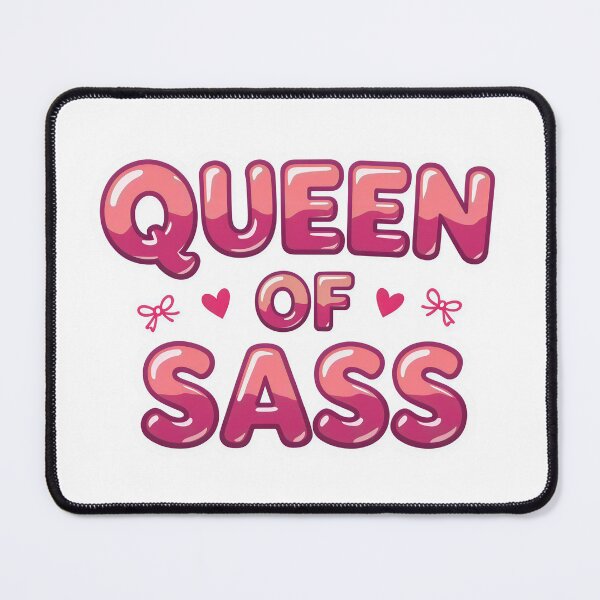 Item preview, Queen of Sass Pink Sticker designed and sold by Stripe Wall Studio.
